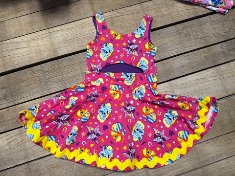 open belly tank dress SIZE 6 SAMPLE