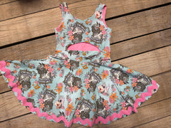 open belly tank dress SIZE 6 SAMPLE