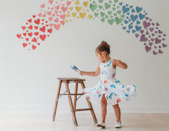 "Penelope paints" watercolor bow back dress 50% off retail was $68