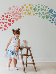 "Penelope paints" watercolor bow back dress 50% off retail was $68